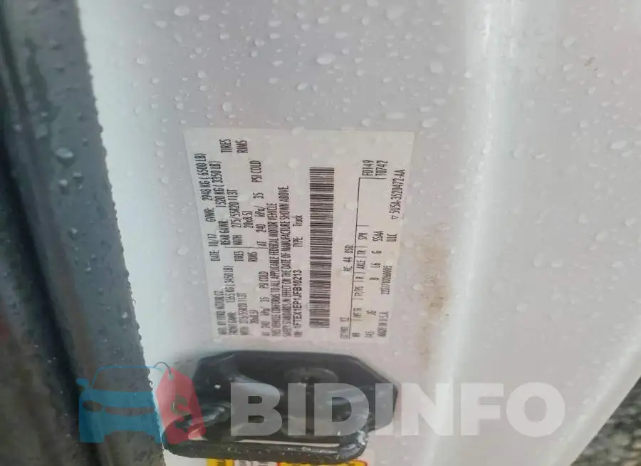 1FTEX1EP1JFB10213 Photo# 12