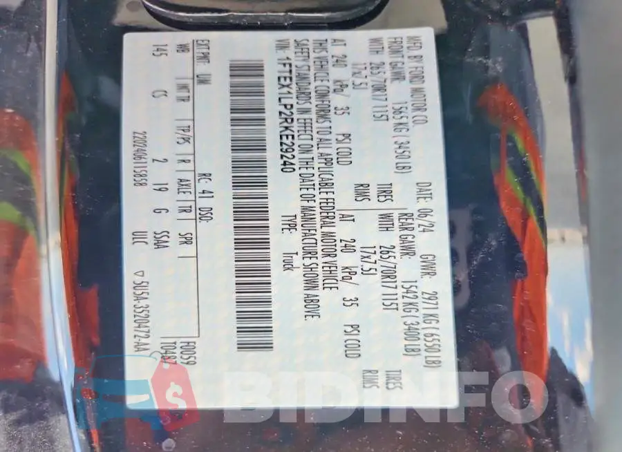 1FTEX1LP2RKE29240 Photo# 12