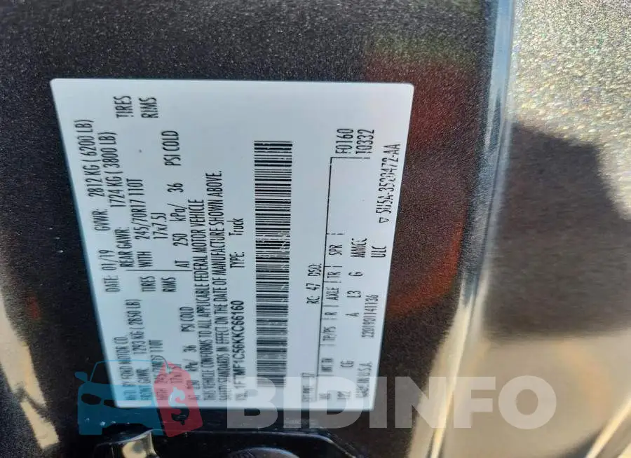 1FTMF1C56KKC66160 Photo# 12