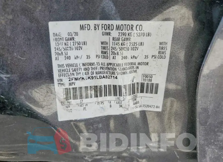 2FMPK3K91LBA82714 Photo# 12