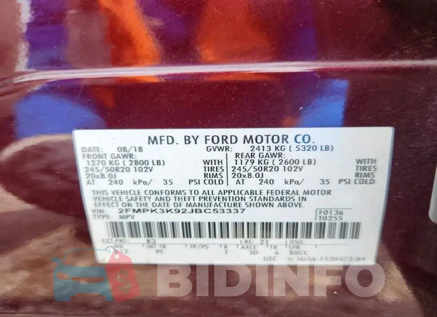 2FMPK3K92JBC53337 Photo# 14