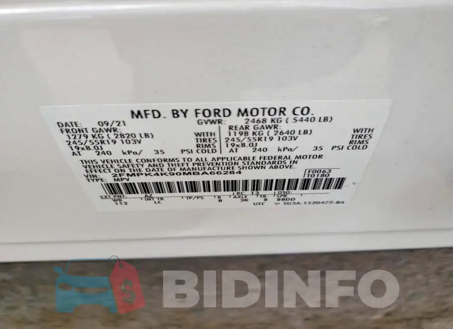 2FMPK4K90MBA66284 Photo# 12