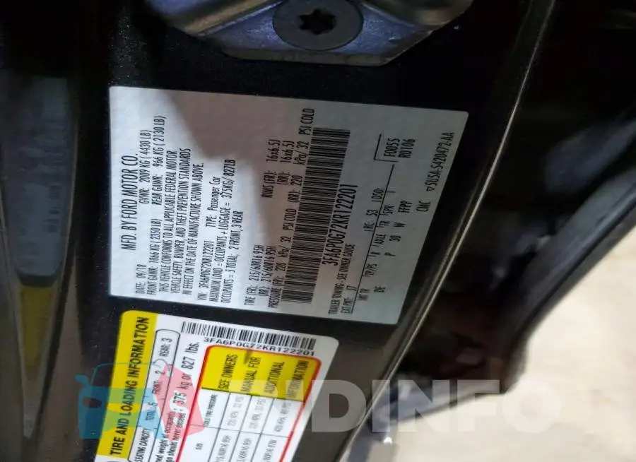 3FA6P0G72KR122201 Photo# 12