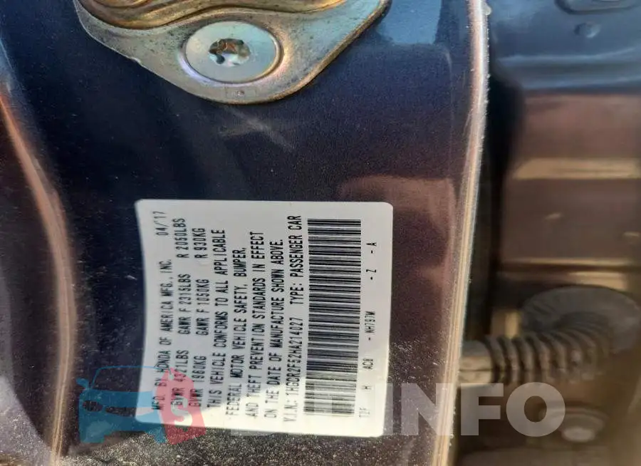 1HGCR2F52HA214027 Photo# 12
