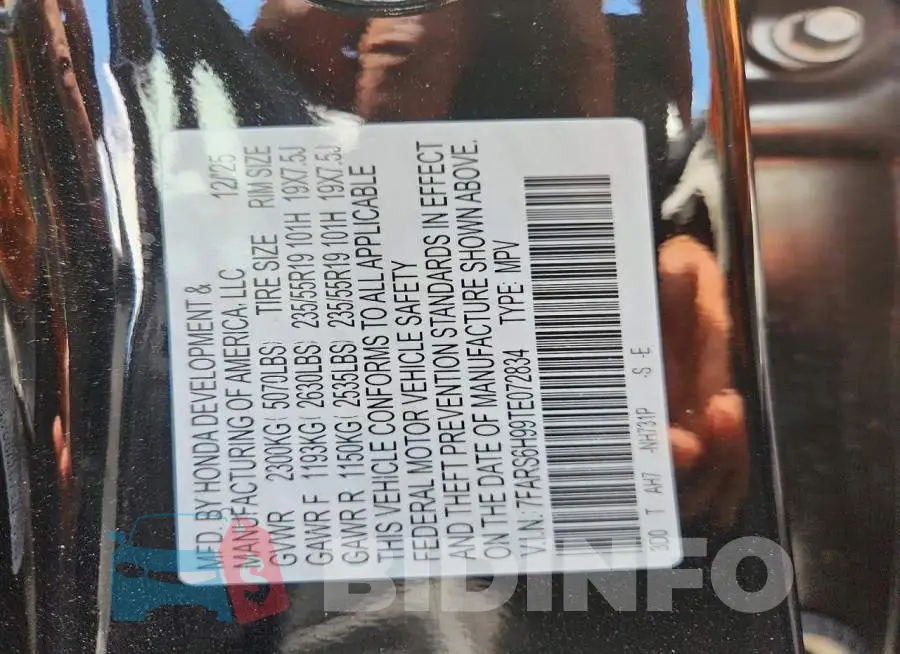 7FARS6H99TE072834 Photo# 12