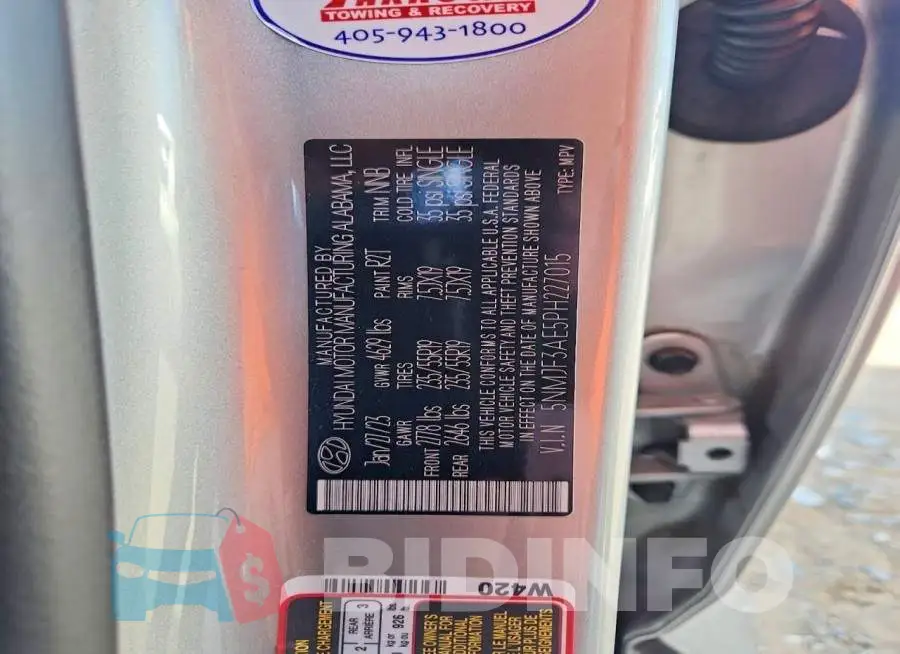 5NMJF3AE5PH227015 Photo# 13