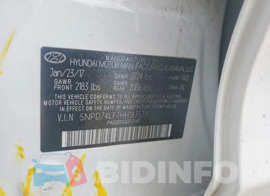 5NPD74LF7HH183528 Photo# 13