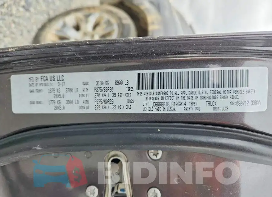 1C6RR6PT6JS106014 Photo# 12