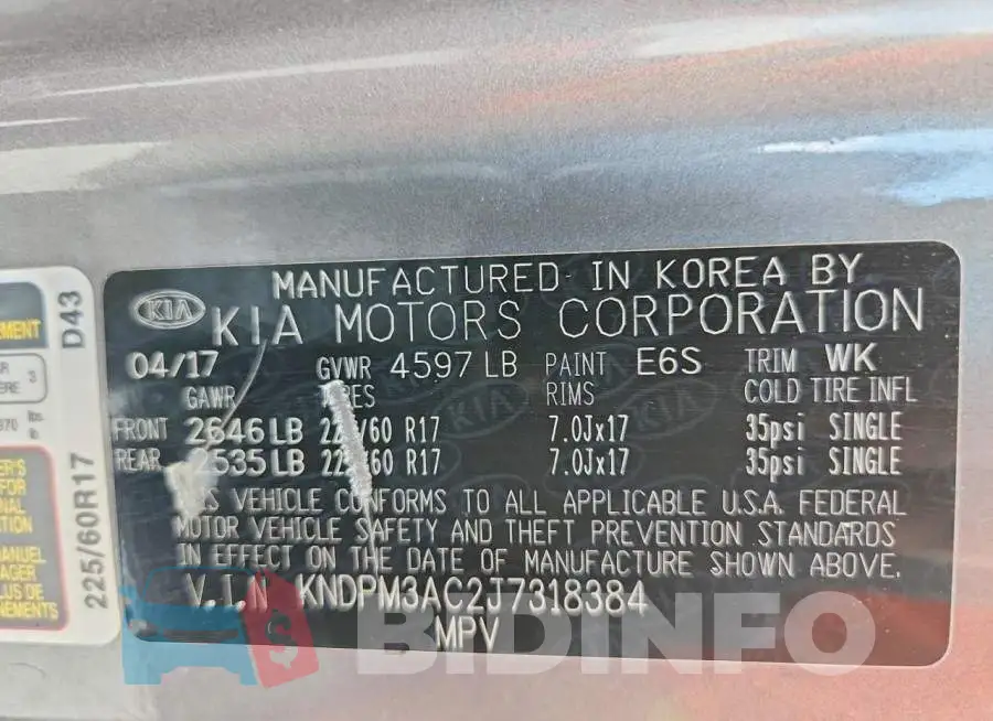 KNDPM3AC2J7318384 Photo# 14