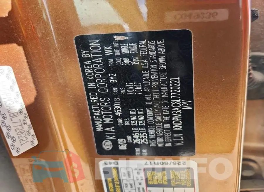 KNDPM3AC8L7720221 Photo# 13