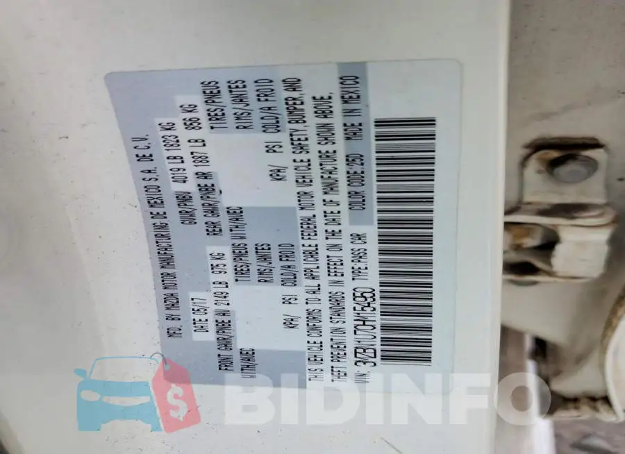 3MZBN1U70HM154950 Photo# 13