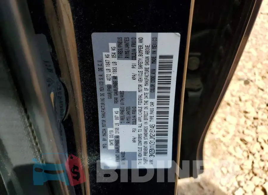 3MZBN1V31JM216146 Photo# 12