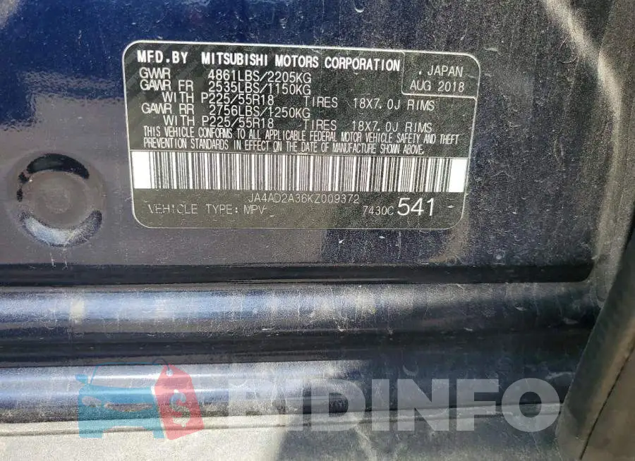 JA4AD2A36KZ009372 Photo# 13