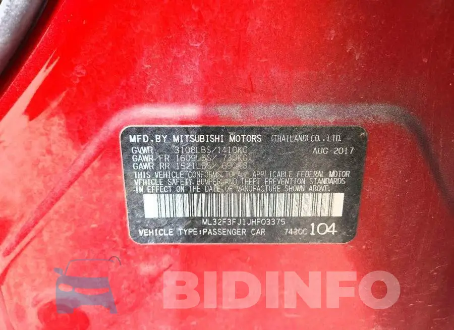 ML32F3FJ1JHF03375 Photo# 12