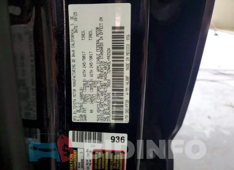 3TMLB5JN6SM207698 Photo# 12