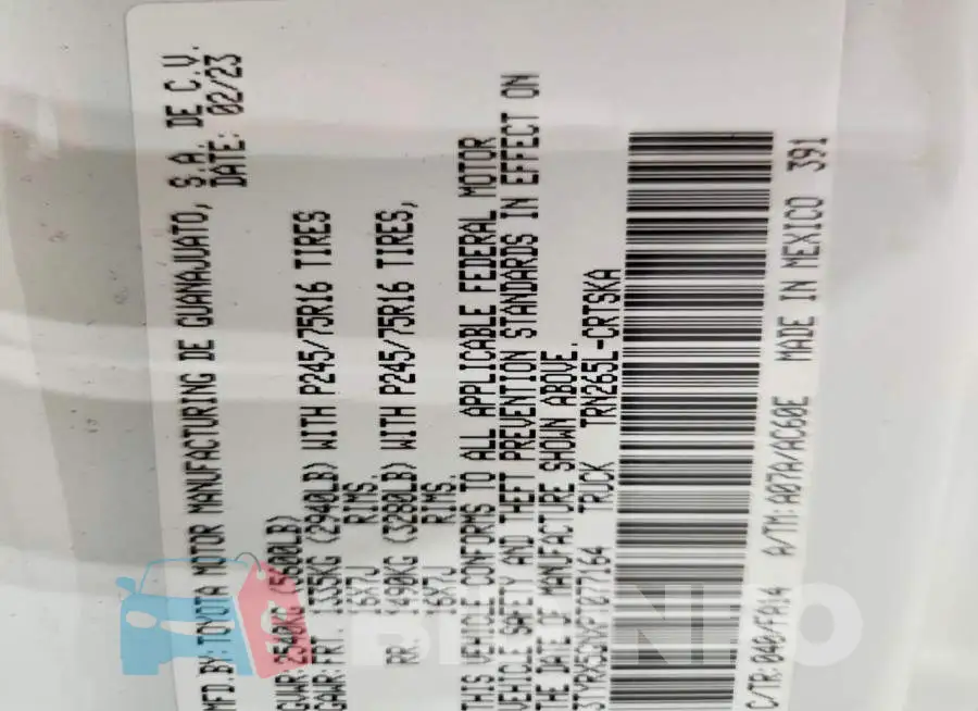 3TYRX5GNXPT077164 Photo# 12
