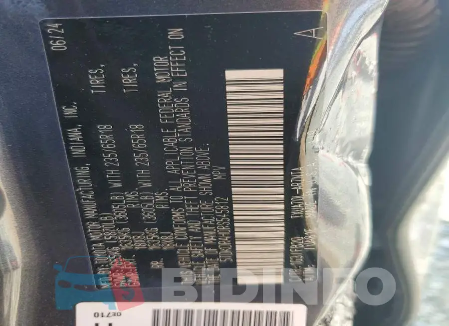5TDKDRAH0RS545812 Photo# 13