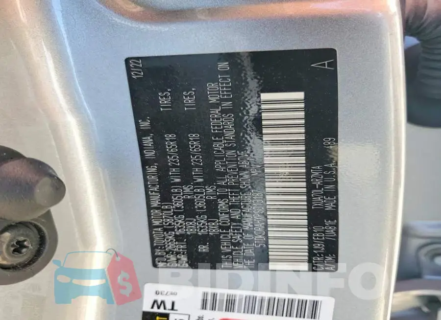 5TDKDRAHXPS013187 Photo# 14