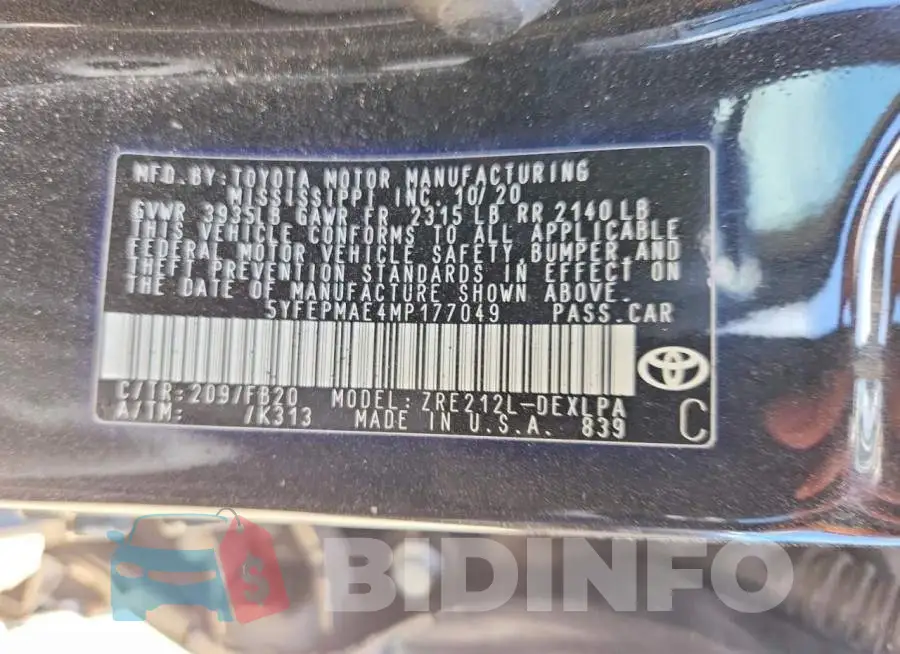 5YFEPMAE4MP177049 Photo# 12