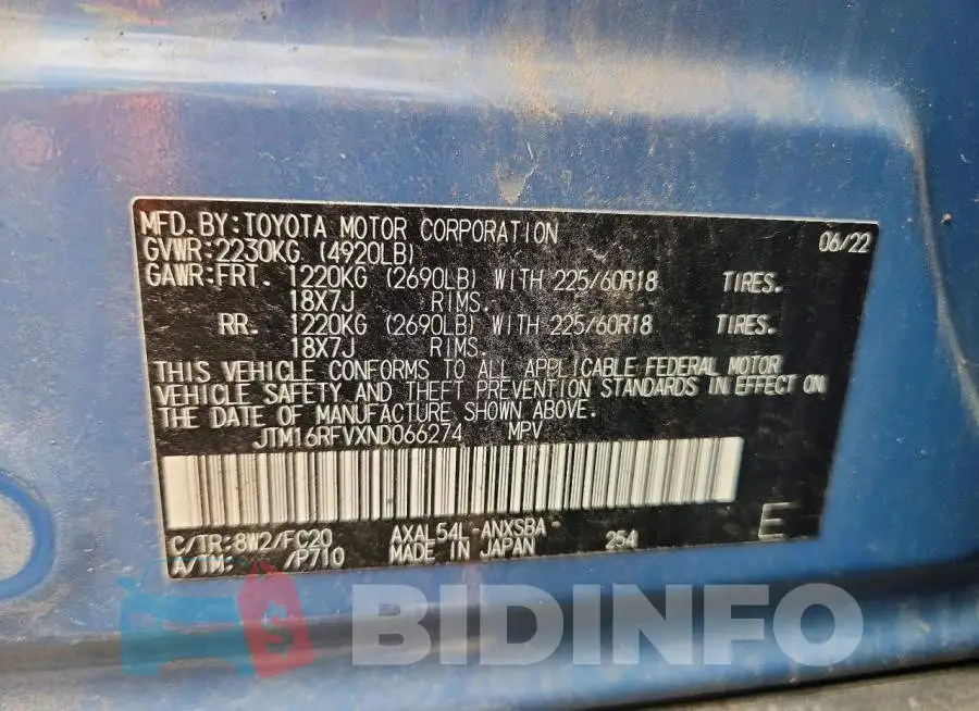 JTM16RFVXND066274 Photo# 13