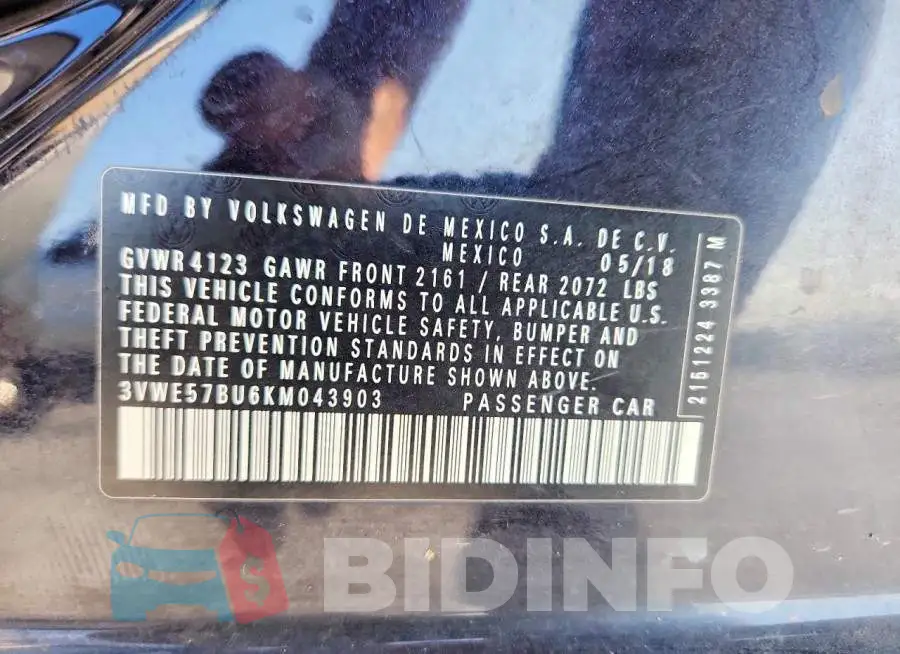 3VWE57BU6KM043903 Photo# 13