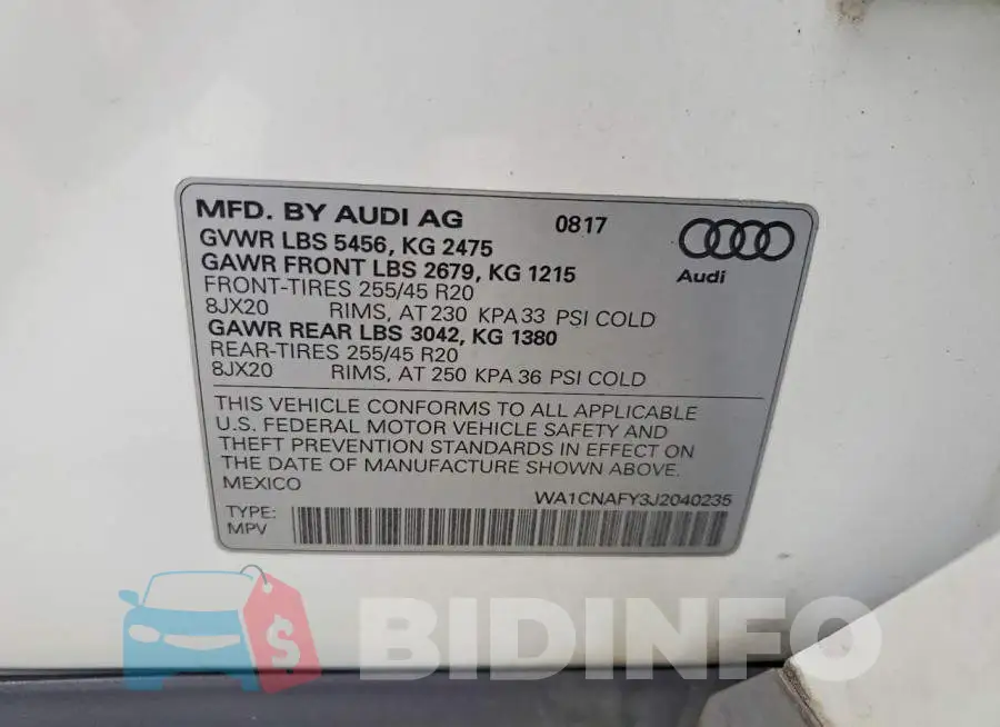 WA1CNAFY3J2040235 Photo# 13