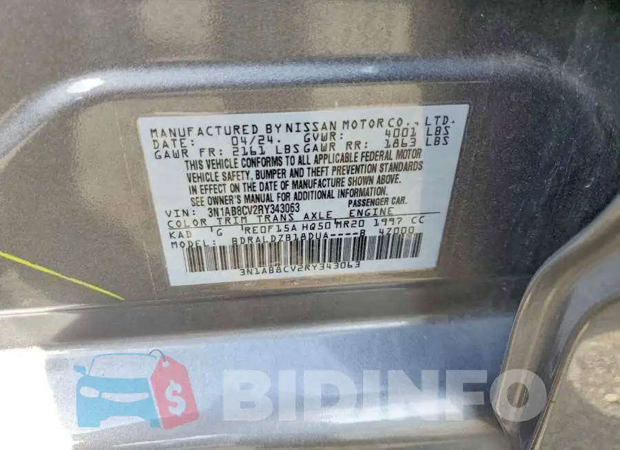 3N1AB8CV2RY343063 Photo# 12