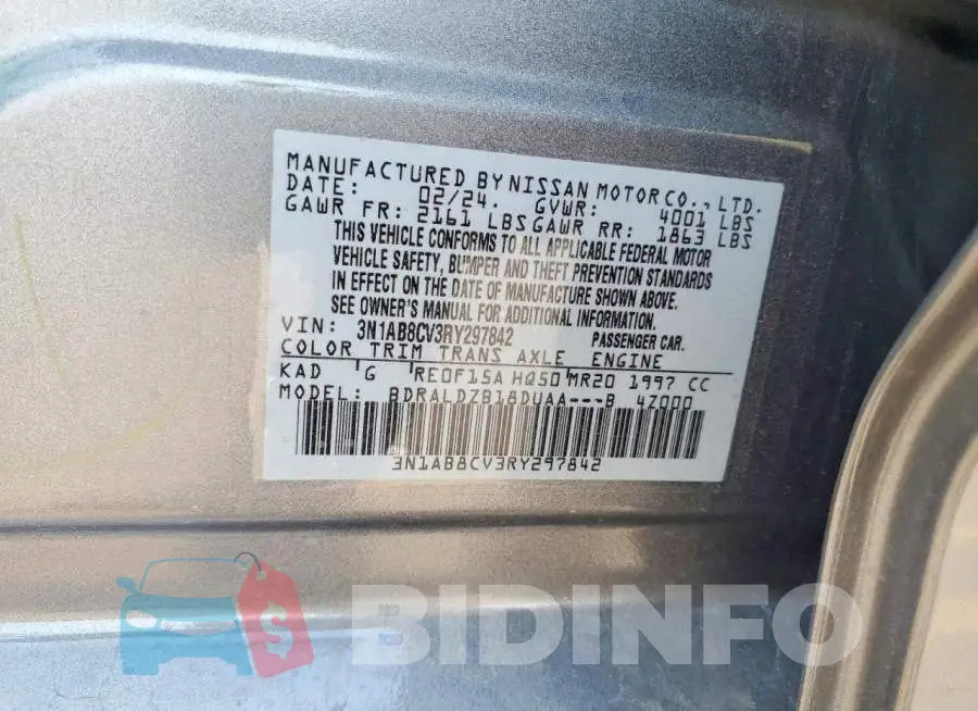 3N1AB8CV3RY297842 Photo# 13