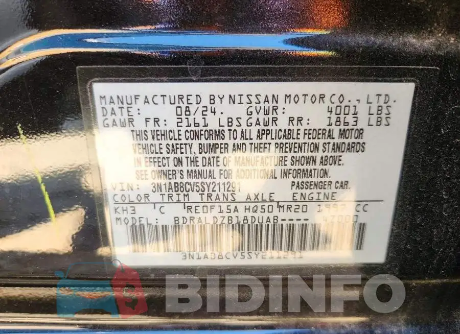 3N1AB8CV5SY211291 Photo# 12