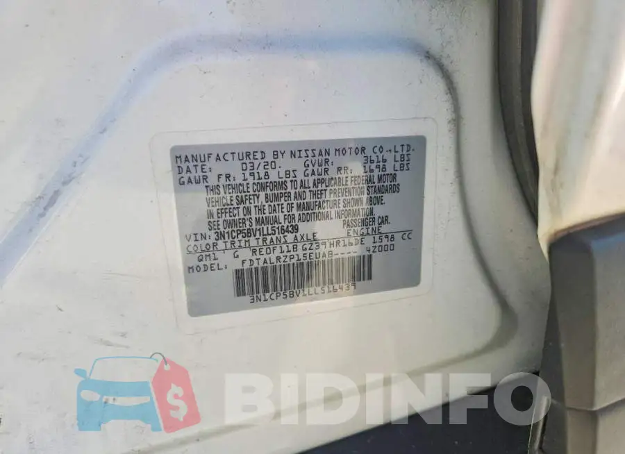3N1CP5BV1LL516439 Photo# 12