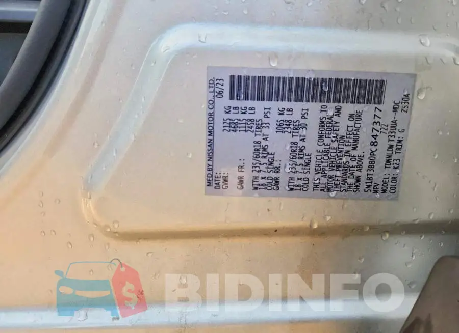 5N1BT3BB0PC847377 Photo# 12