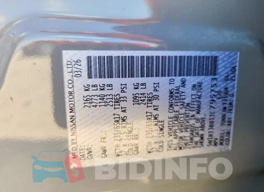 5N1BT3BB1TC795753 Photo# 13