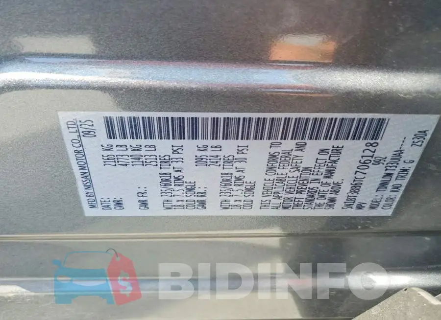 5N1BT3BB6TC706128 Photo# 14