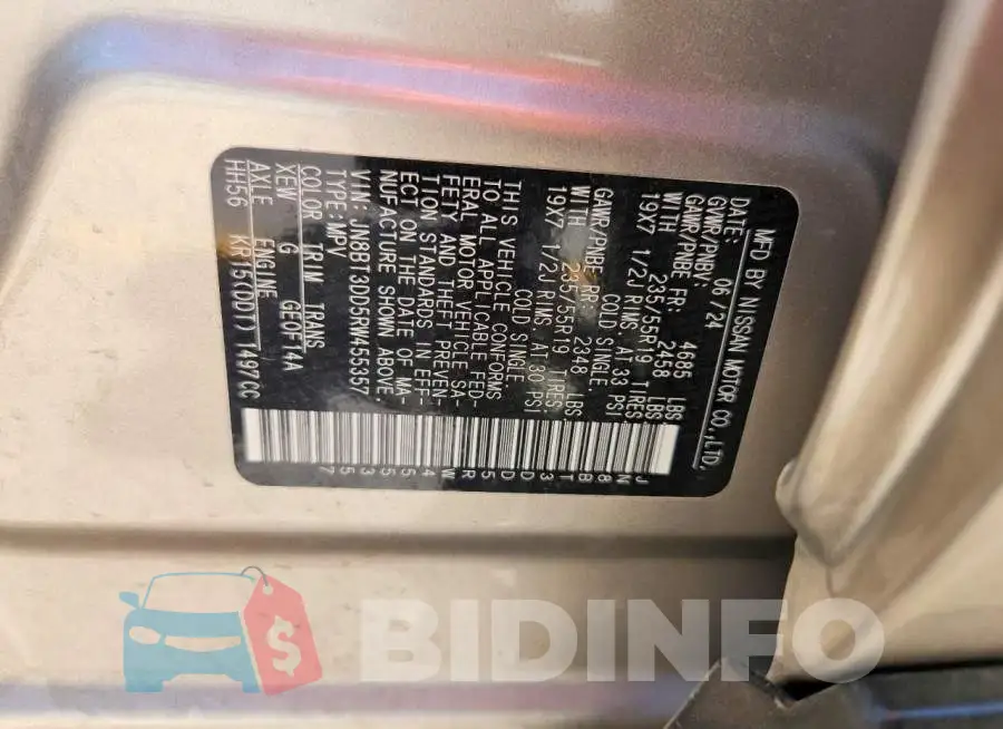 JN8BT3DD5RW455357 Photo# 13