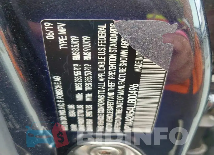 WP1AA2A54LLB00496 Photo# 13