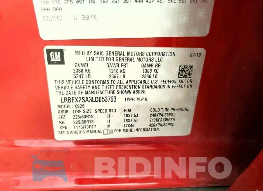 LRBFX2SA3LD053763 Photo# 13