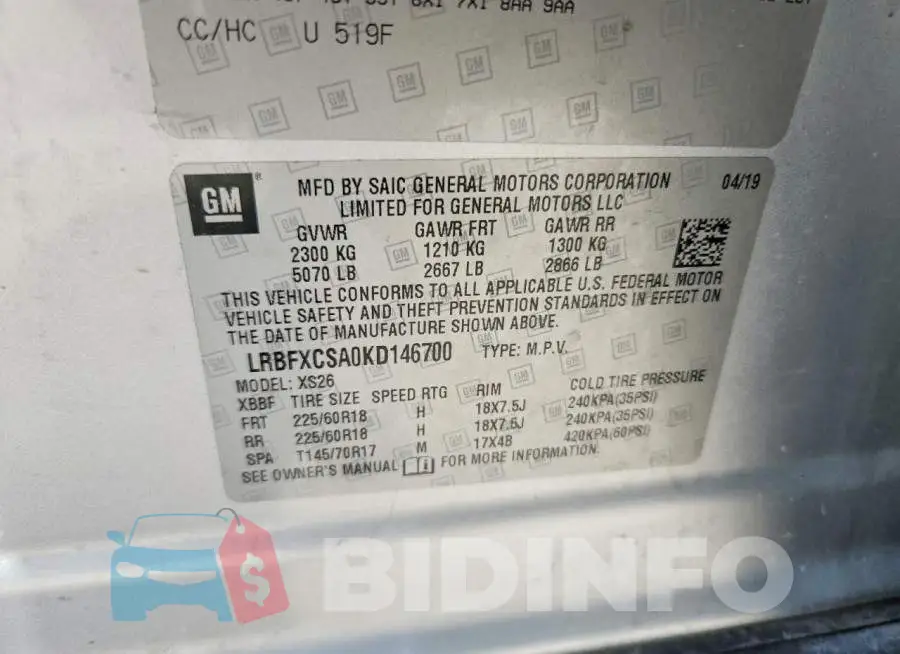 LRBFXCSA0KD146700 Photo# 13