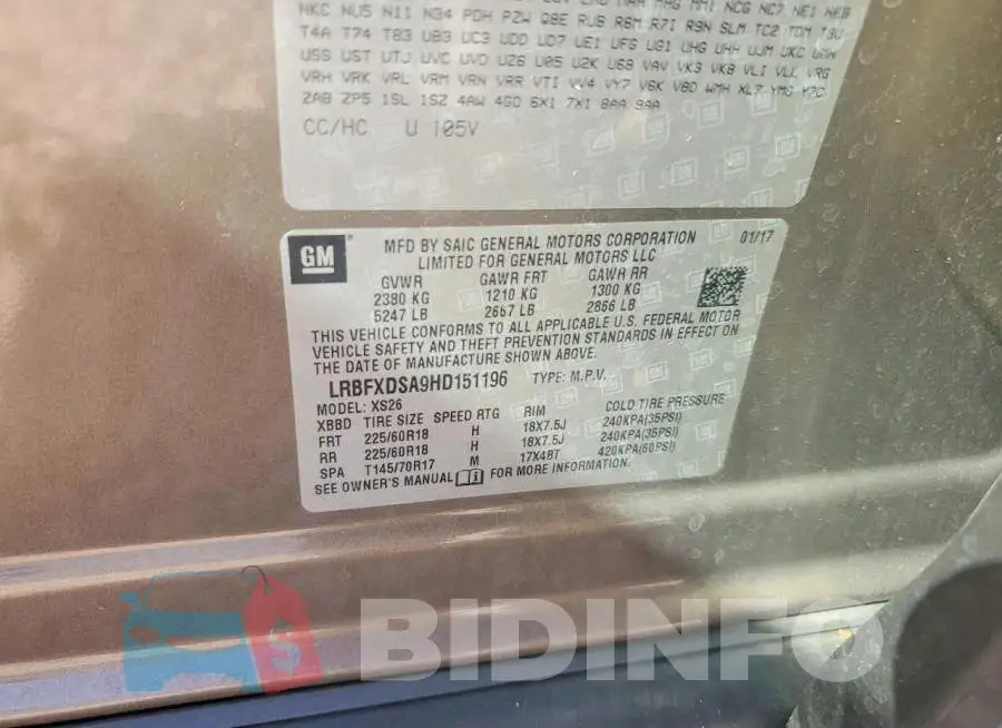 LRBFXDSA9HD151196 Photo# 12