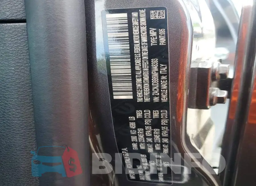 ZACNJDBB6MPM48393 Photo# 13