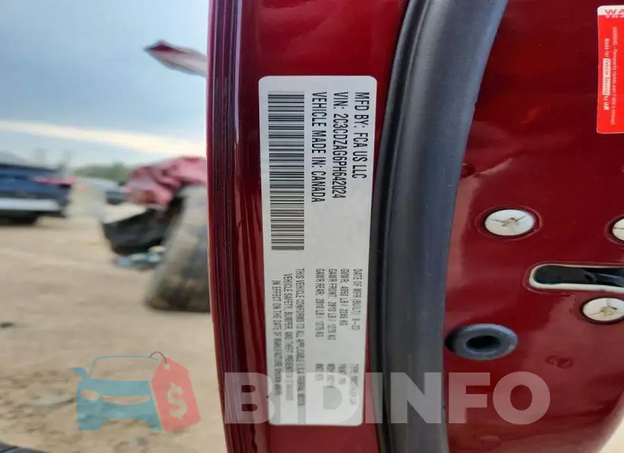 2C3CDZAG6PH642024 Photo# 12