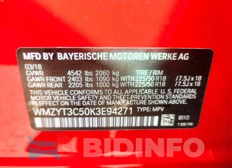 WMZYT3C50K3E94271 Photo# 12