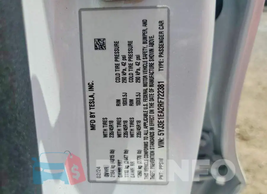 5YJ3E1EA2RF722381 Photo# 13