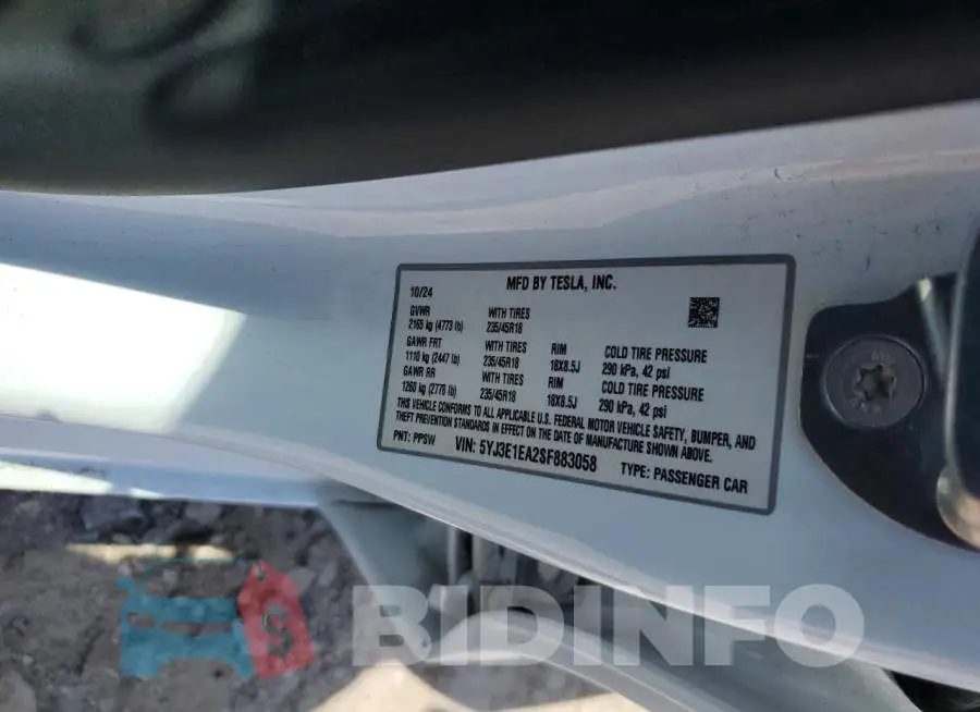 5YJ3E1EA2SF883058 Photo# 12