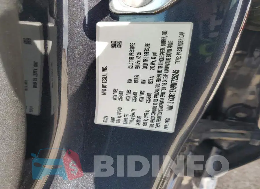5YJ3E1EA9RF725245 Photo# 13