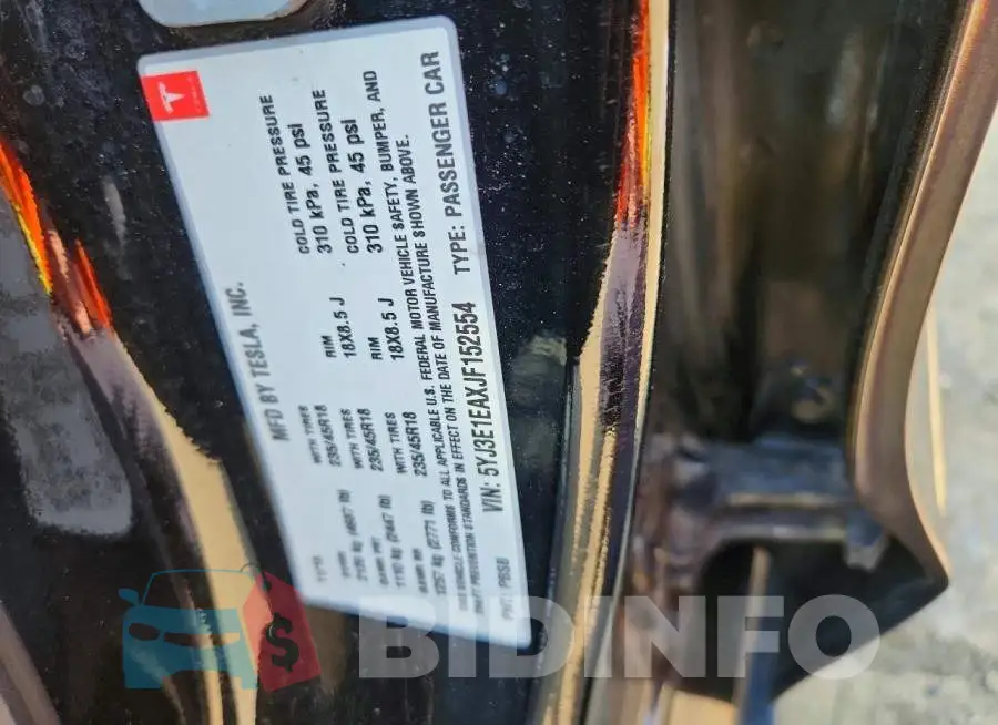 5YJ3E1EAXJF152554 Photo# 12