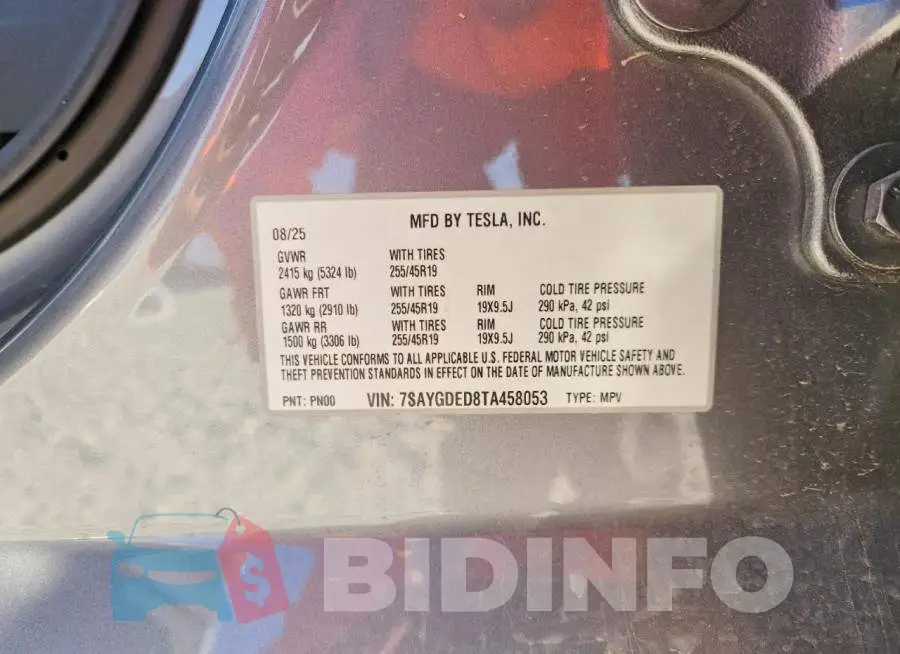 7SAYGDED8TA458053 Photo# 13