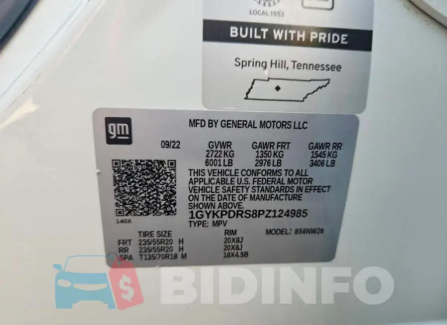1GYKPDRS8PZ124985 Photo# 13