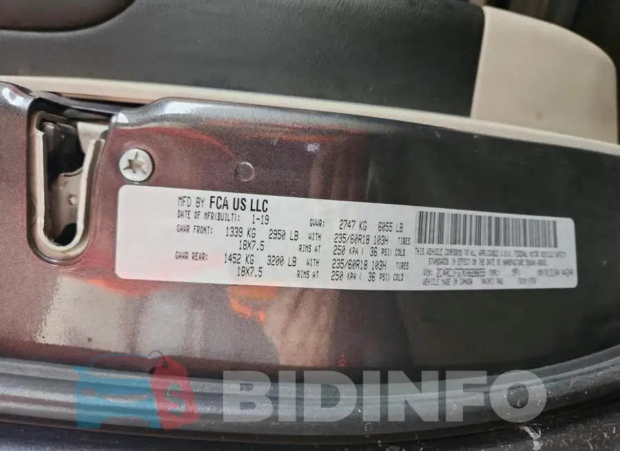 2C4RC1FG7KR628655 Photo# 13