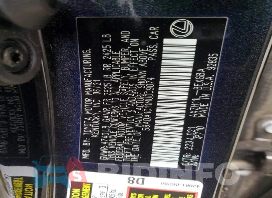58ADA1C11MU009074 Photo# 12