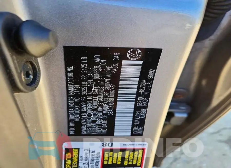 58ADZ1B18LU067451 Photo# 12